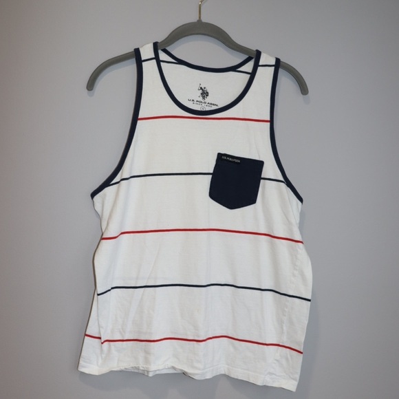 Men’s US Polo Assn. Striped Tank - Picture 1 of 3